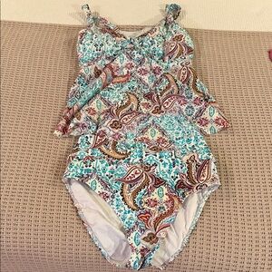 Sunsets Escape Paisley tankini Swimsuit